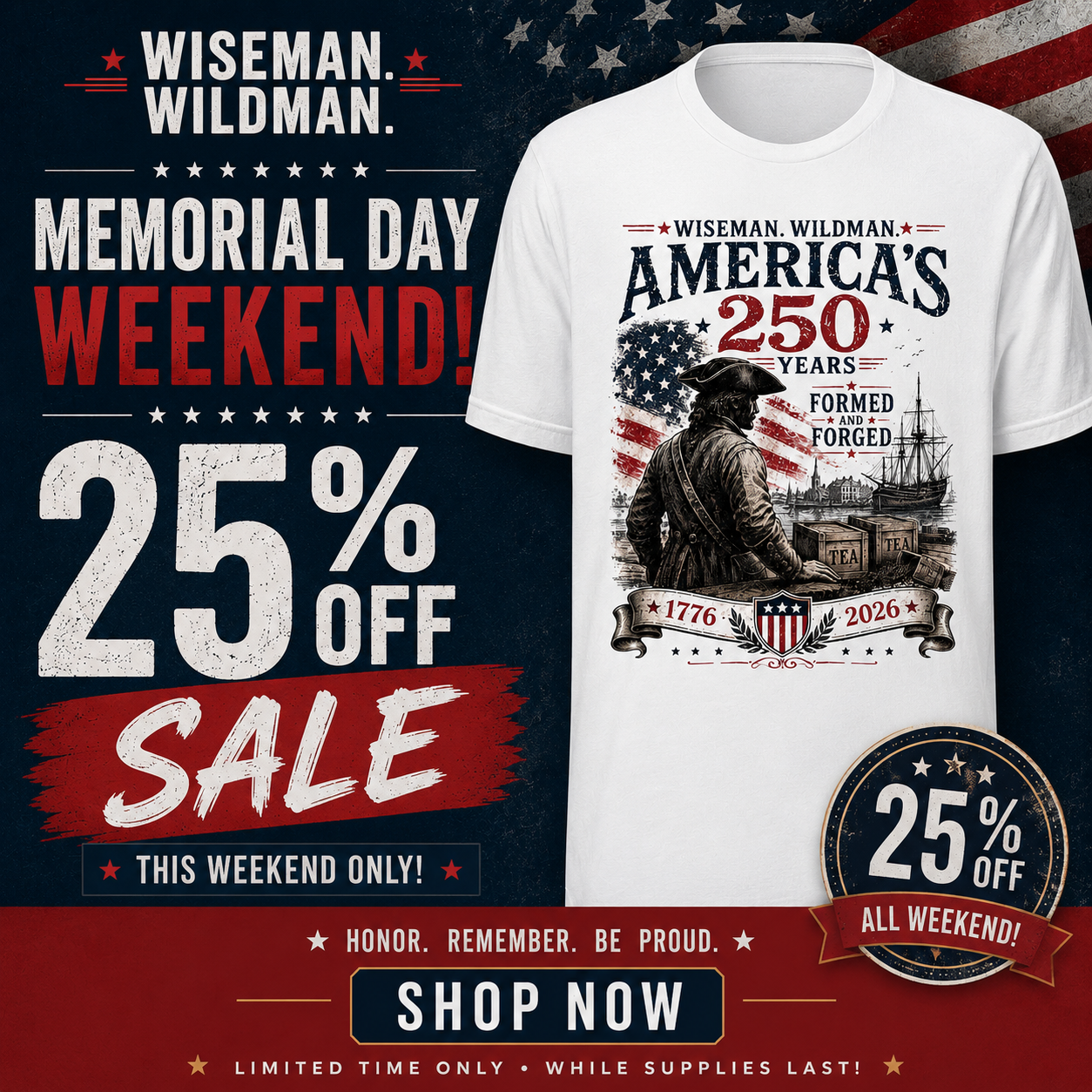 Wiseman. Wildman. Formed & Forged 250 Tee